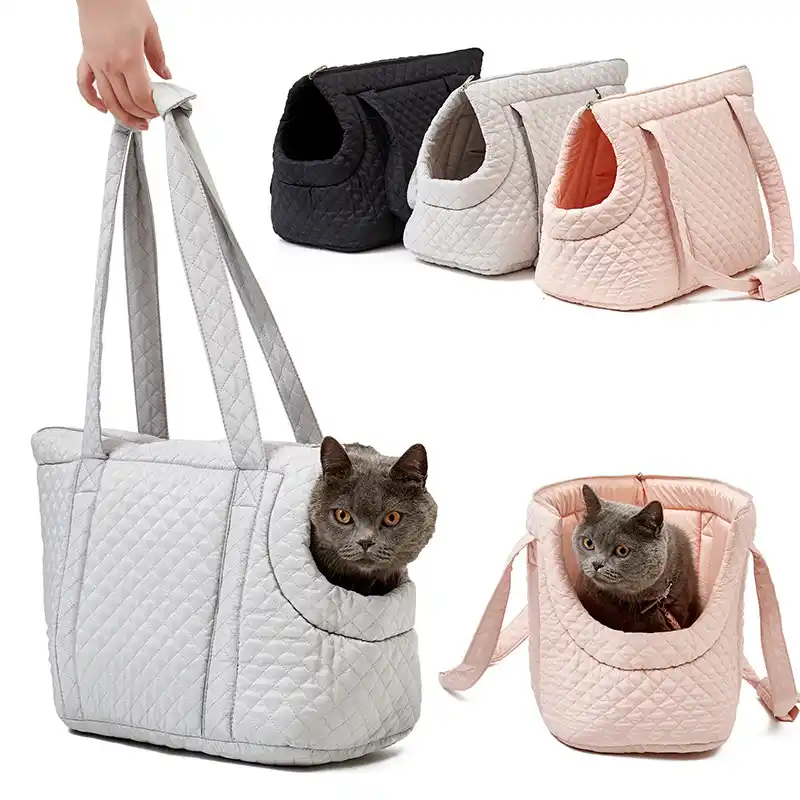 quilted pet shoulder bag - set collection