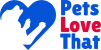 PETS LOVE THAT Logo Pet Shop