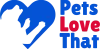 PETS LOVE THAT Logo Pet Shop